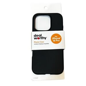 Black Phone Case for iPhone 16 Pro